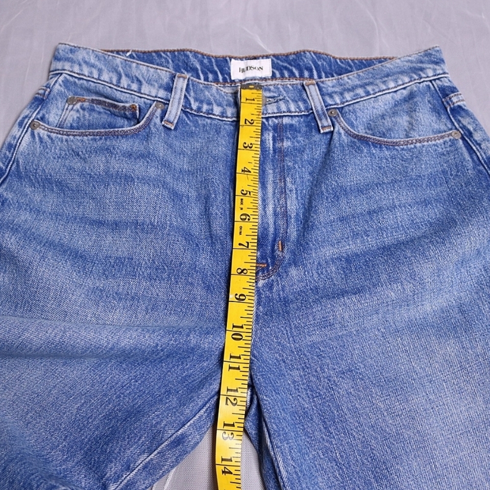 HUDSON Women's Zoeey Hig Rise Lace Up Straight Crop Jean Size 30 - Picture 5 of 9
